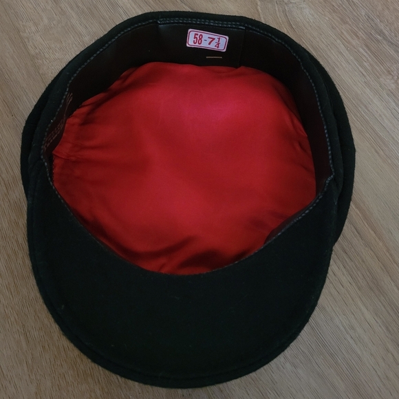 Vintage Greek Fisherman\'s Black‎ Wool Hat
